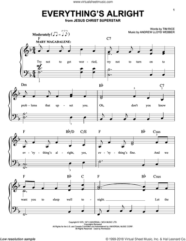 Everything's Alright (from Jesus Christ Superstar)