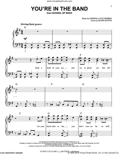 You're In The Band (from School of Rock: The Musical)