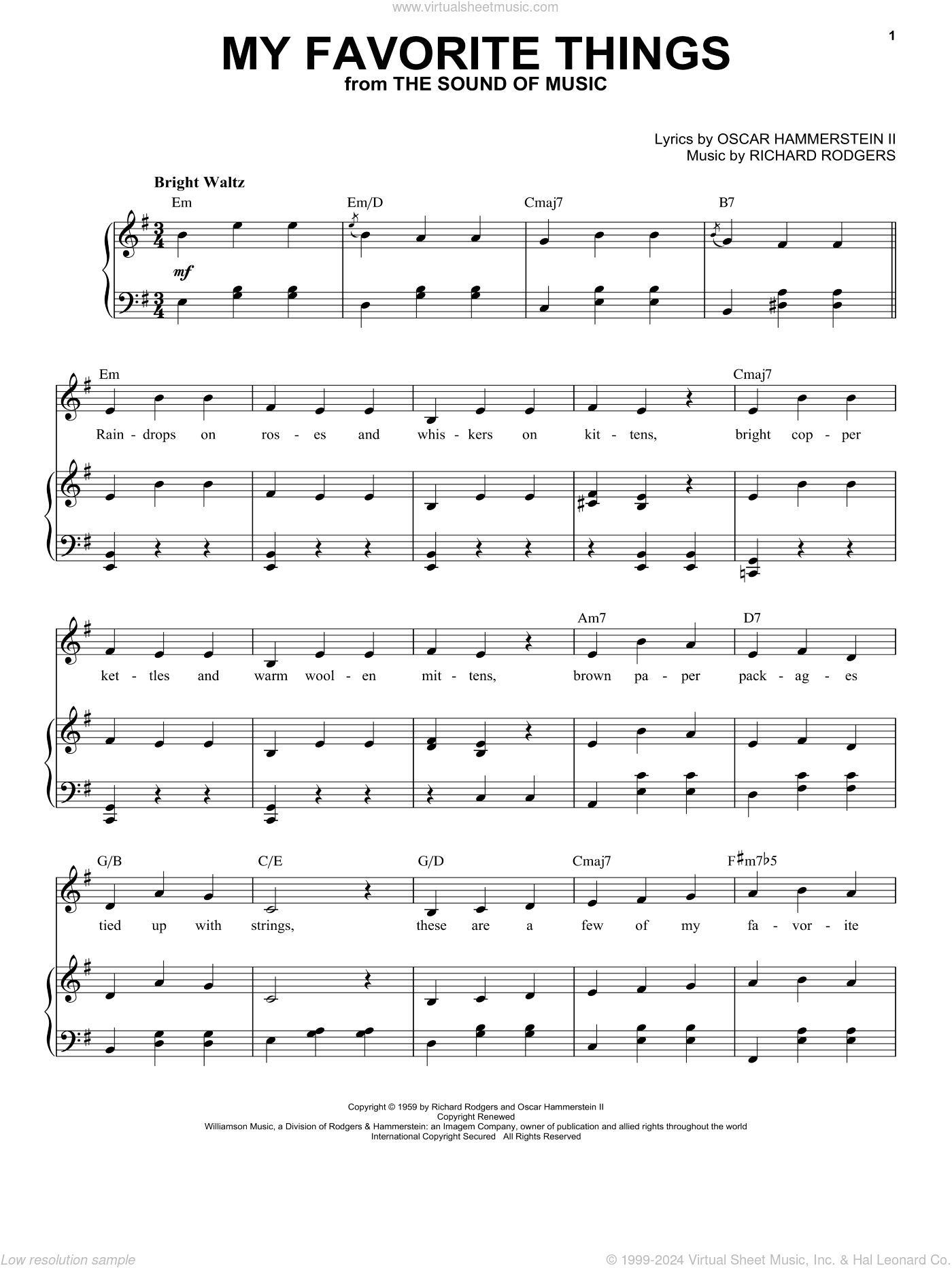 My Favorite Things (from The Sound of Music)