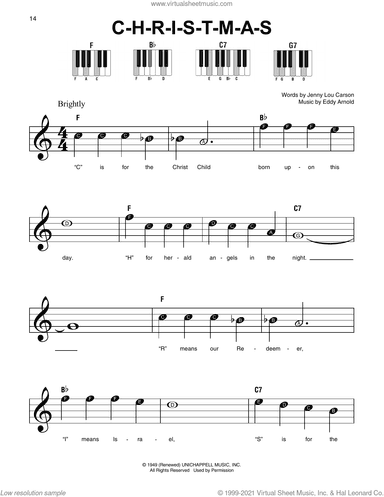 C-H-R-I-S-T-M-A-S, (beginner)