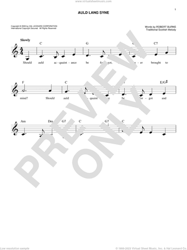 Auld Lang Syne