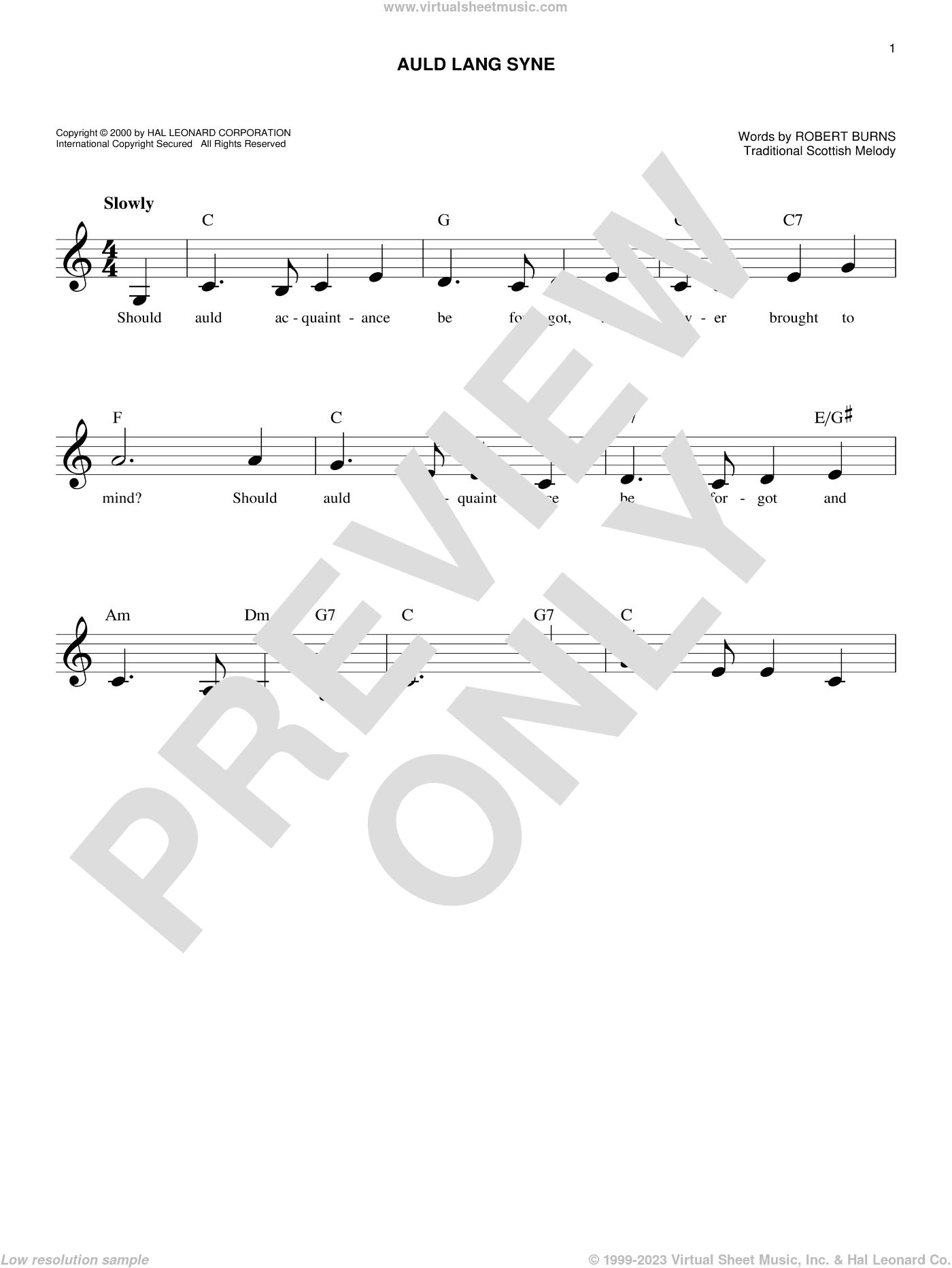 Auld Lang Syne