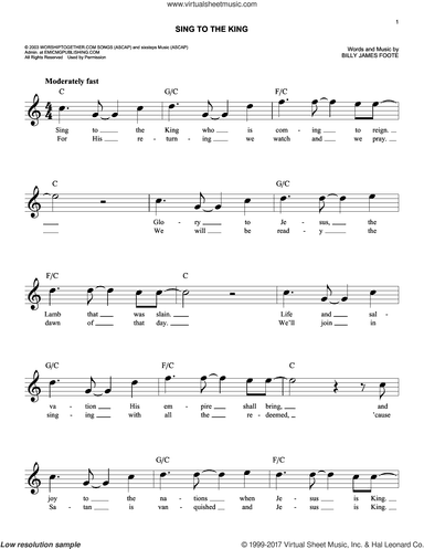 Sing To The King