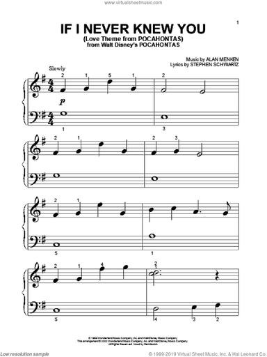 If I Never Knew You (End Title) (from Pocahontas)