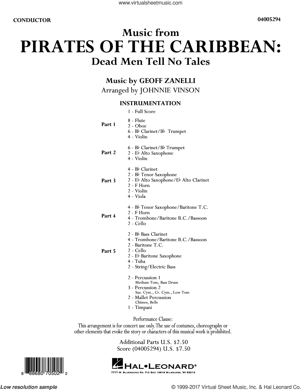 Music from Pirates of the Caribbean: Dead Men Tell No Tales