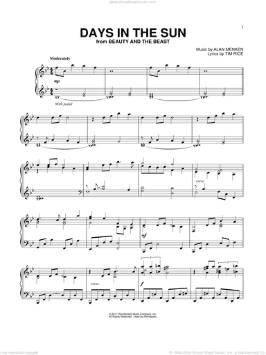 Days In The Sun (from Beauty And The Beast)