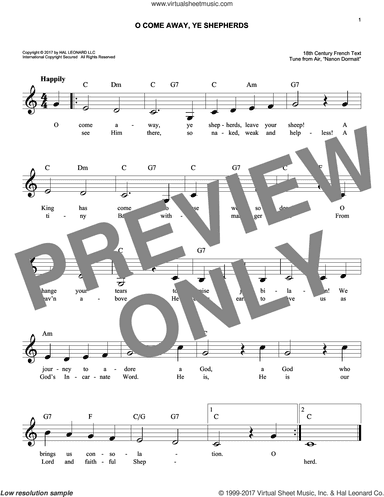 O Come Away, Ye Shepherds