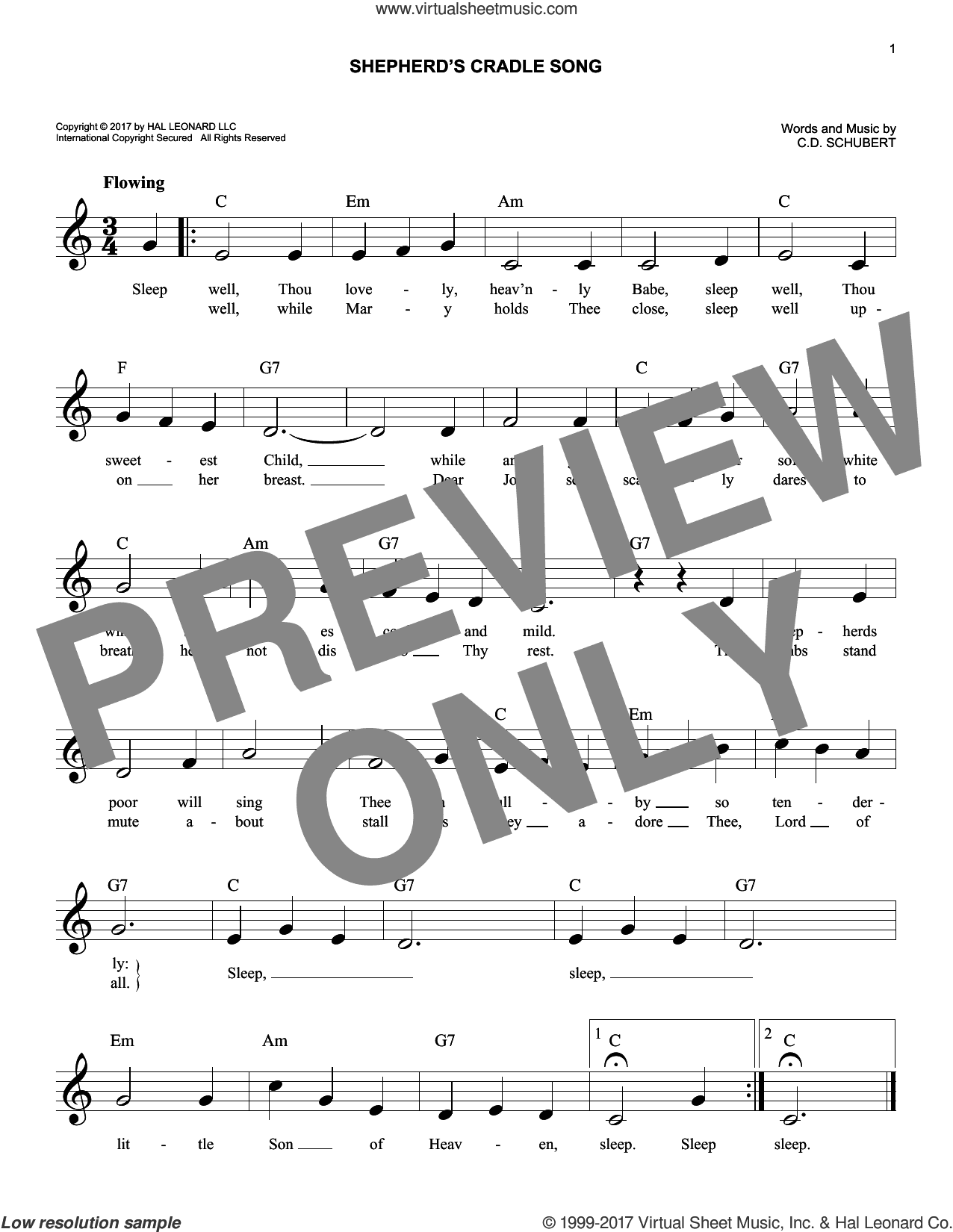 Shepherds' Cradle Song