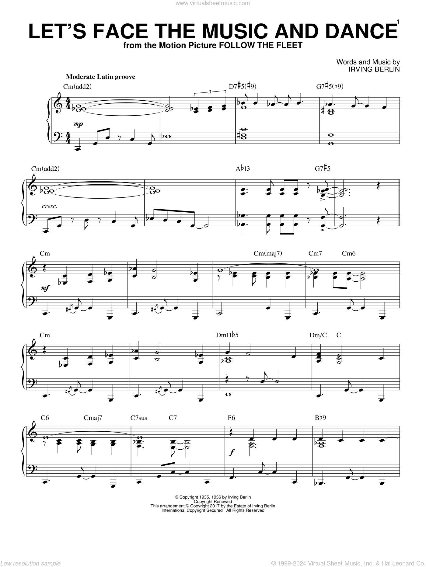 Let's Face The Music And Dance [Jazz version]