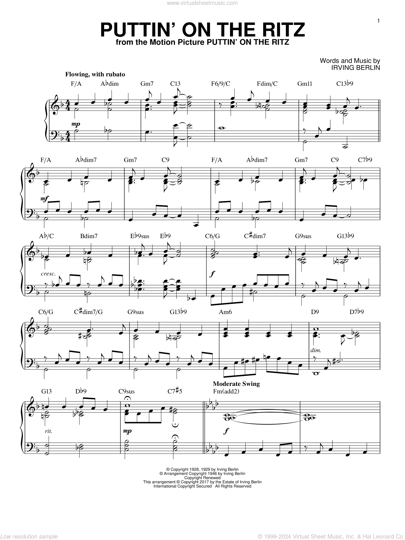 Puttin' On The Ritz [Jazz version]