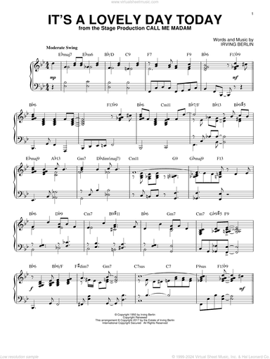 It's A Lovely Day Today [Jazz version]
