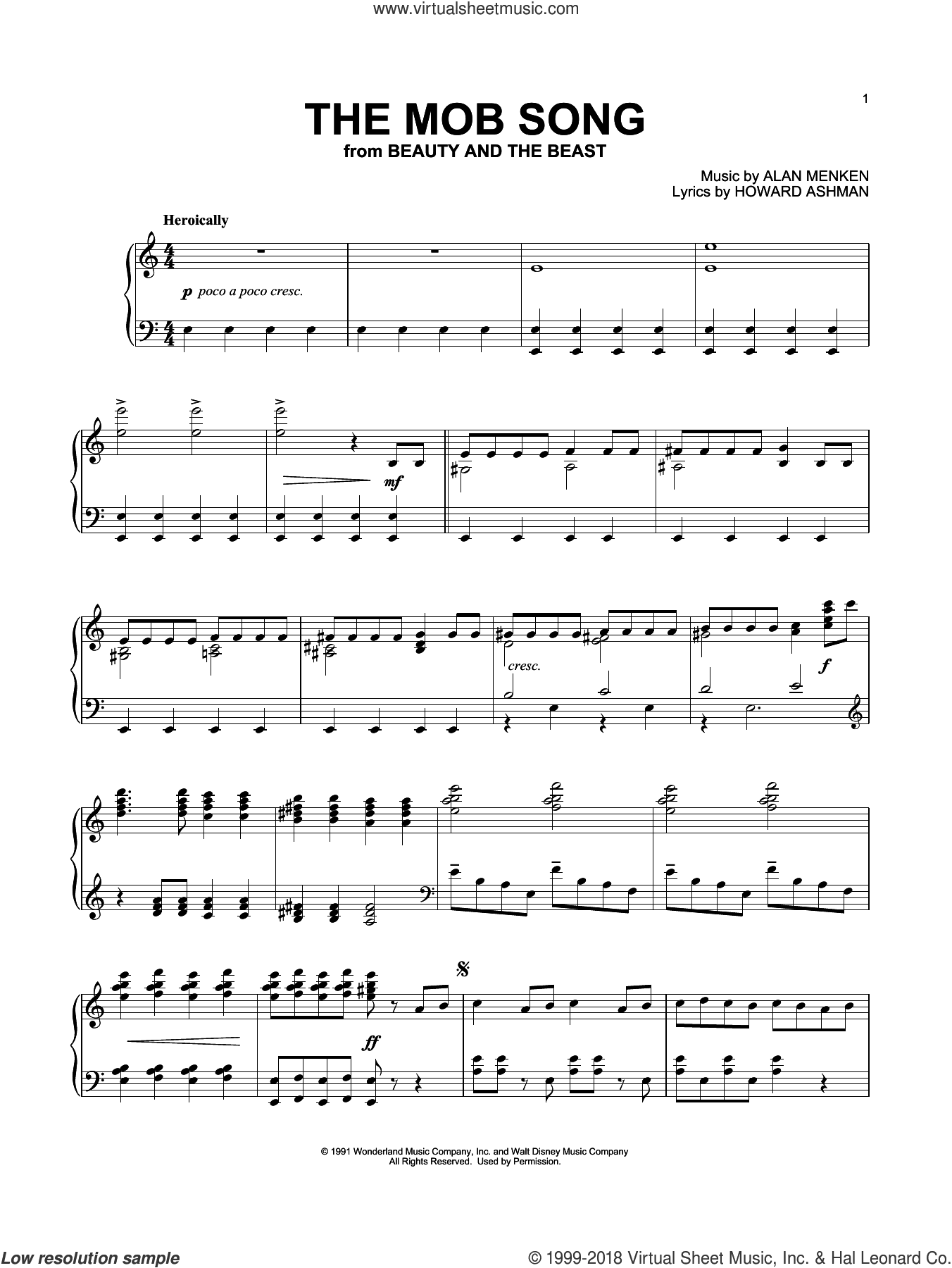 The Mob Song (from Beauty And The Beast)