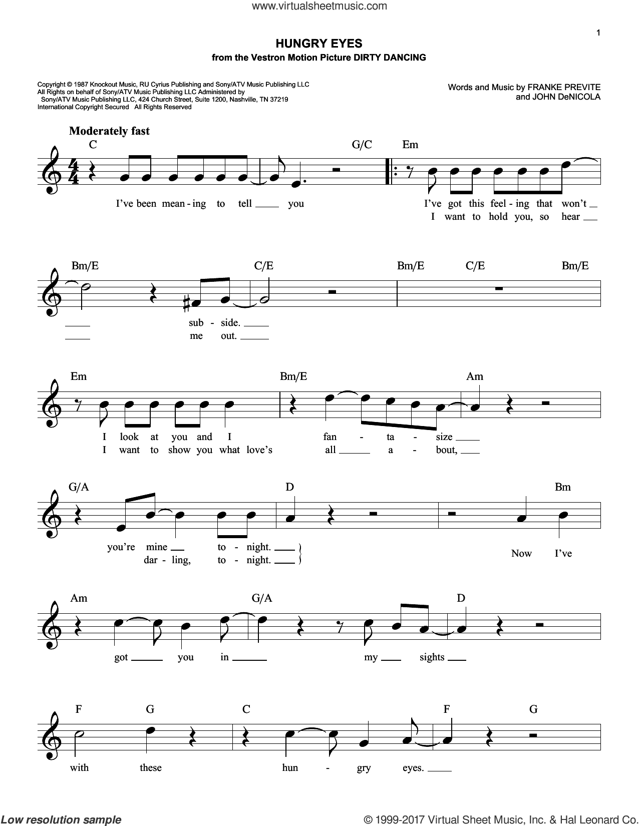 Hungry Eyes (from Dirty Dancing)