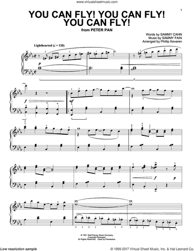 You Can Fly! You Can Fly! You Can Fly! [Ragtime version] (from Peter Pan) (arr. Phillip Keveren)