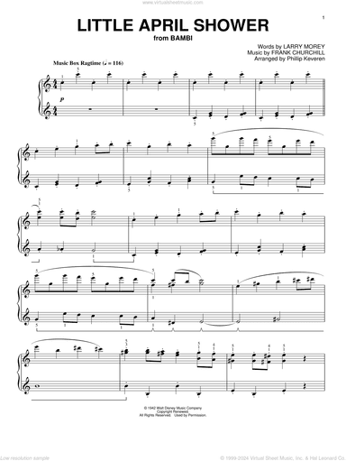 Little April Shower [Ragtime version] (arr. Phillip Keveren)