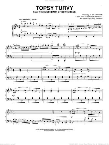 Topsy Turvy [Ragtime version] (arr. Phillip Keveren)