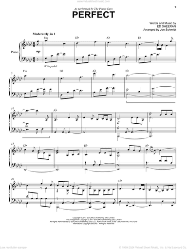Perfect (arr. Jon Schmidt)