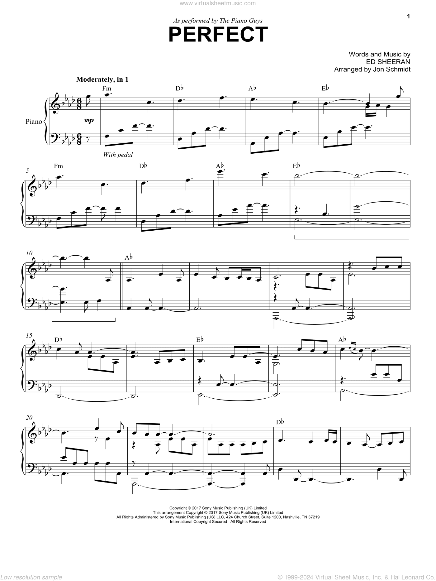Perfect (arr. Jon Schmidt)