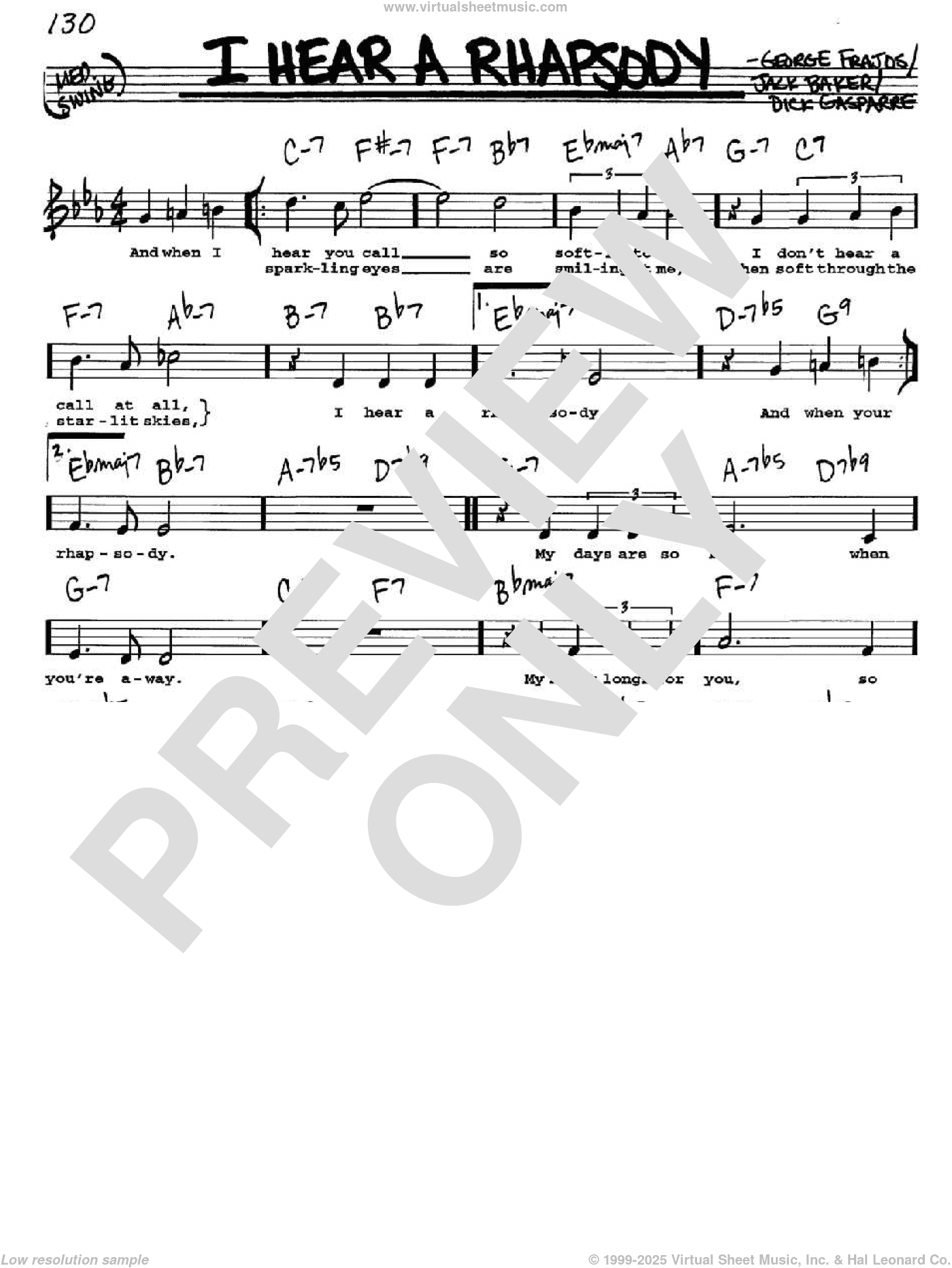 I Hear A Rhapsody