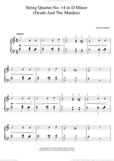 String Quartet No. 14 in D Minor (Death And The Maiden)