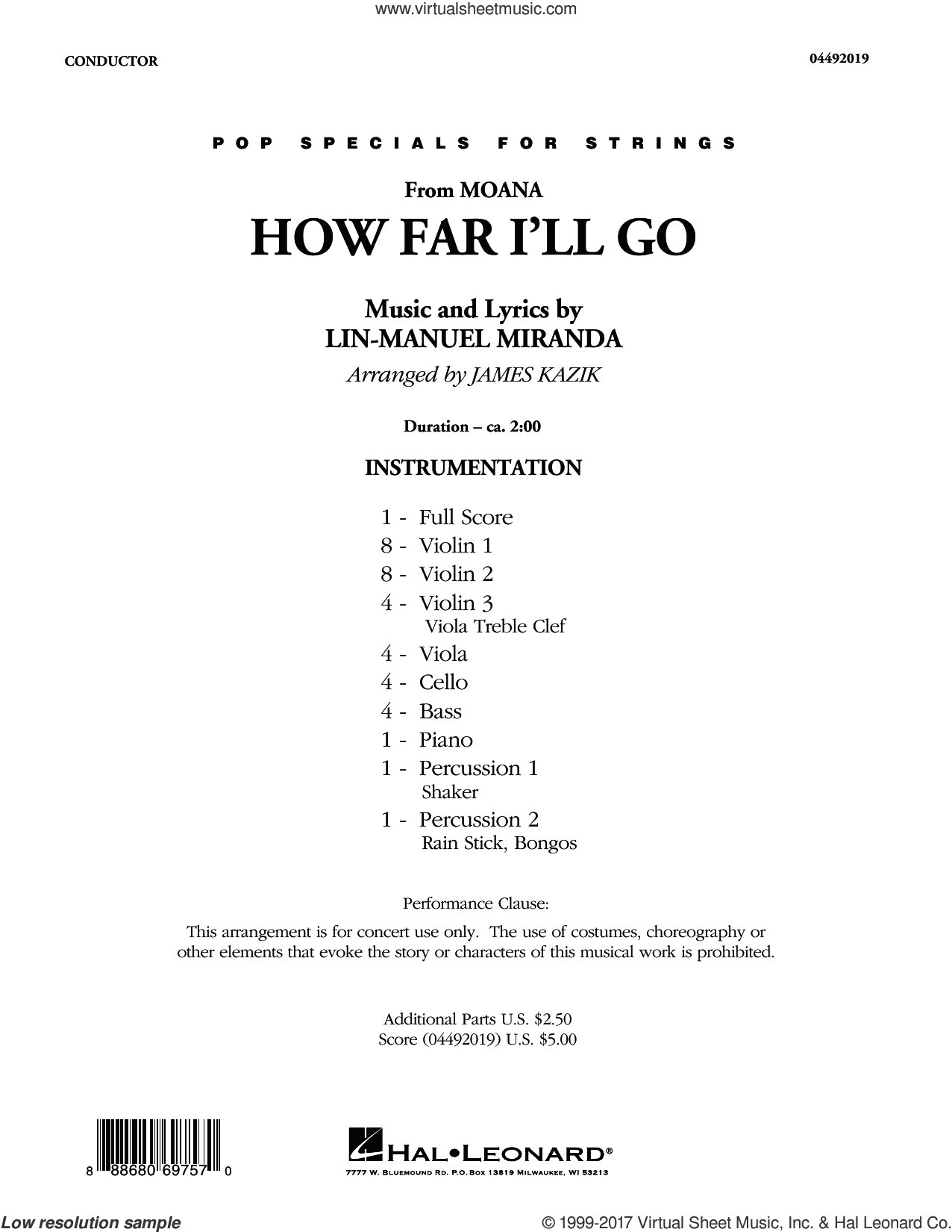 How Far I'll Go (from Moana) (COMPLETE)