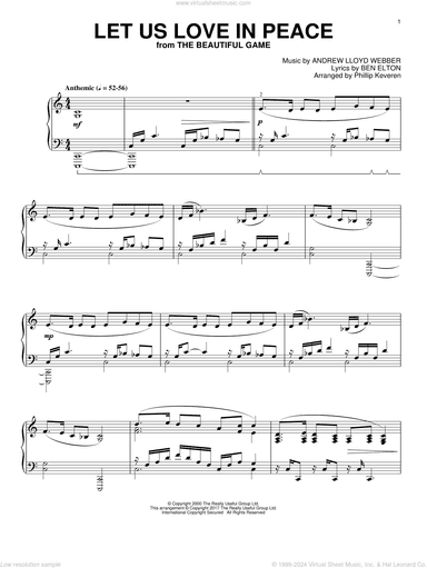 Let Us Love In Peace (arr. Phillip Keveren)