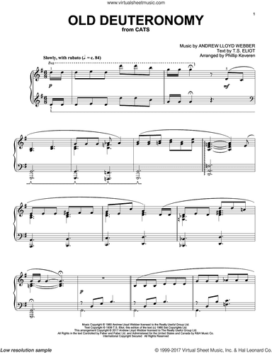 Old Deuteronomy (from Cats) (arr. Phillip Keveren)