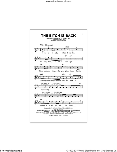 The Bitch Is Back