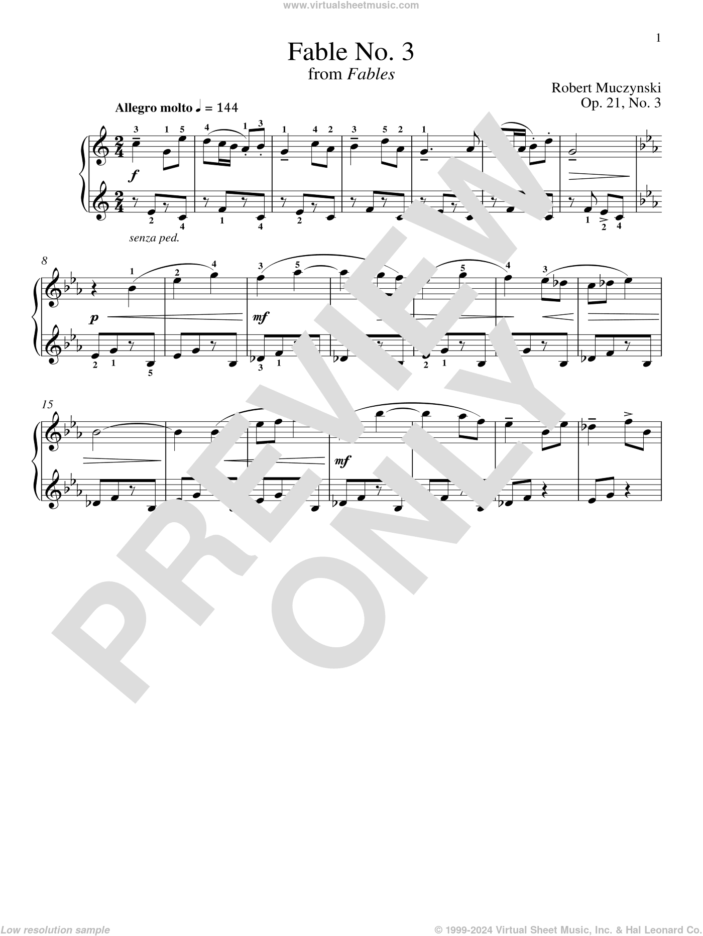 Fable No. 3, Op. 21