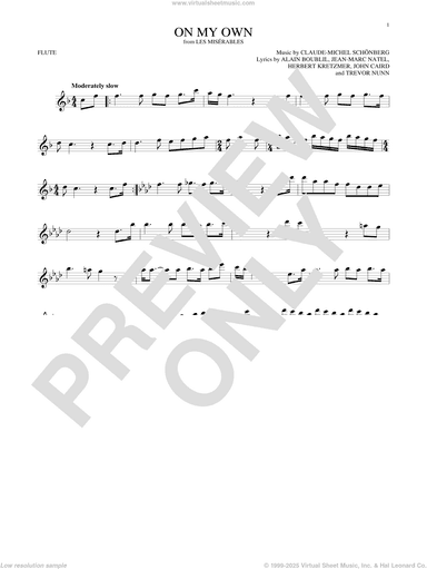 On My Own (from Les Miserables)