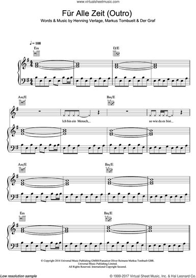 Fur Alle Zeit (Outro)