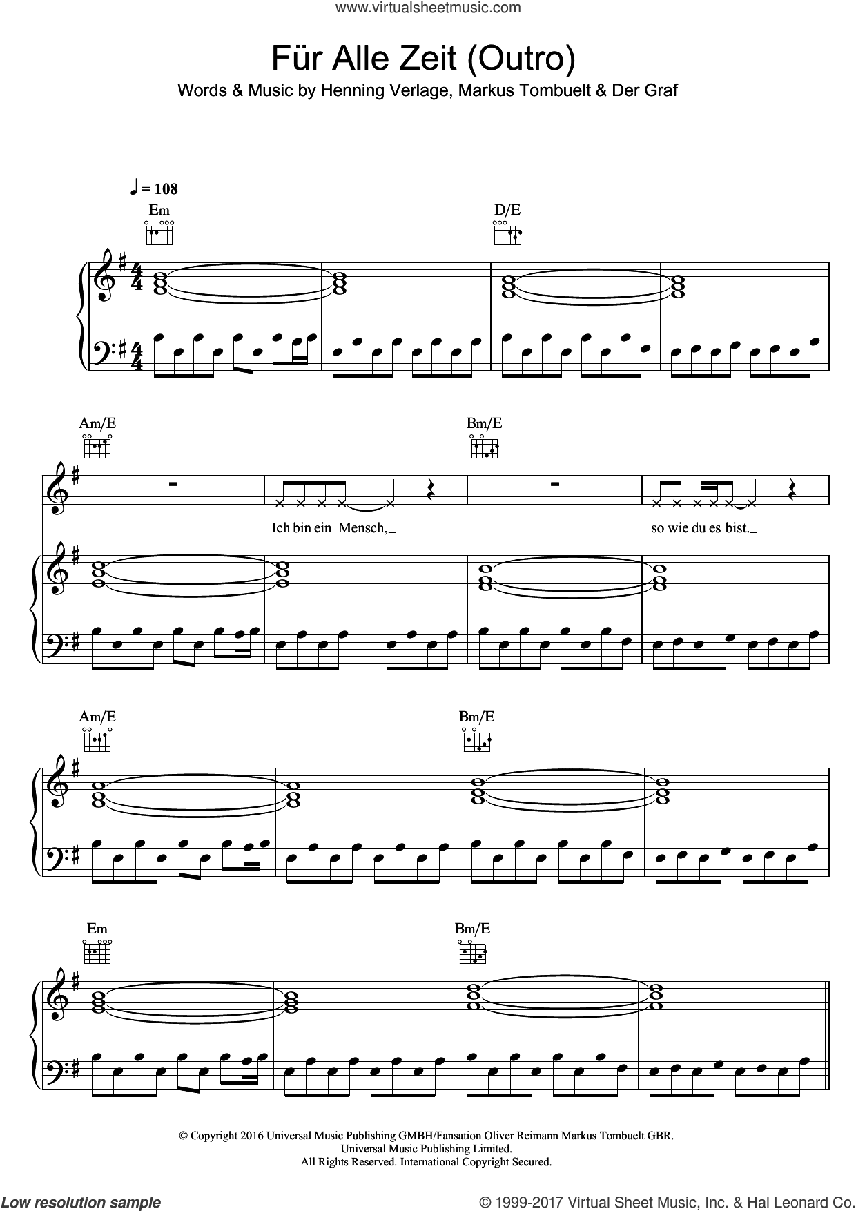 Fur Alle Zeit (Outro)