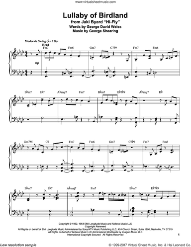 Lullaby Of Birdland