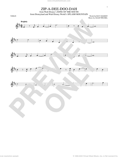 Zip-A-Dee-Doo-Dah (from Song Of The South)