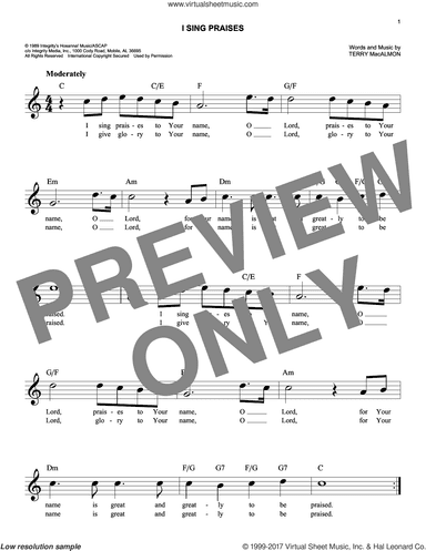 I Sing Praises