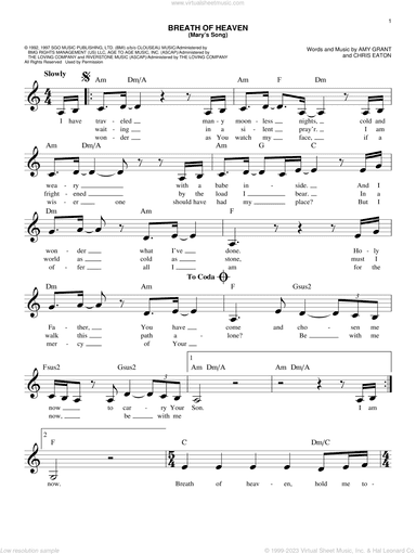 Breath Of Heaven (Mary's Song)