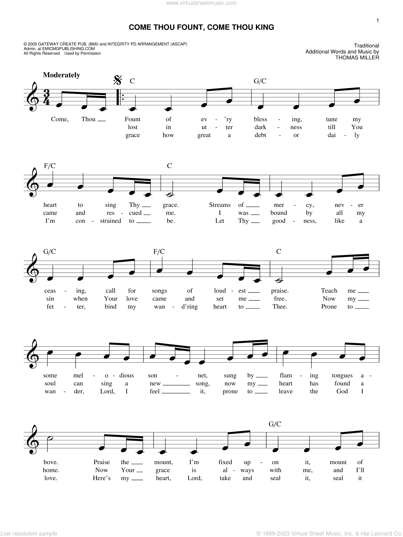 Come Thou Fount, Come Thou King