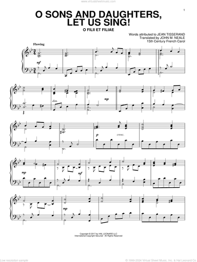 O Sons And Daughters, Let Us Sing!