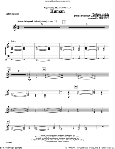 Human (arr. Mac Huff) (complete set of parts)