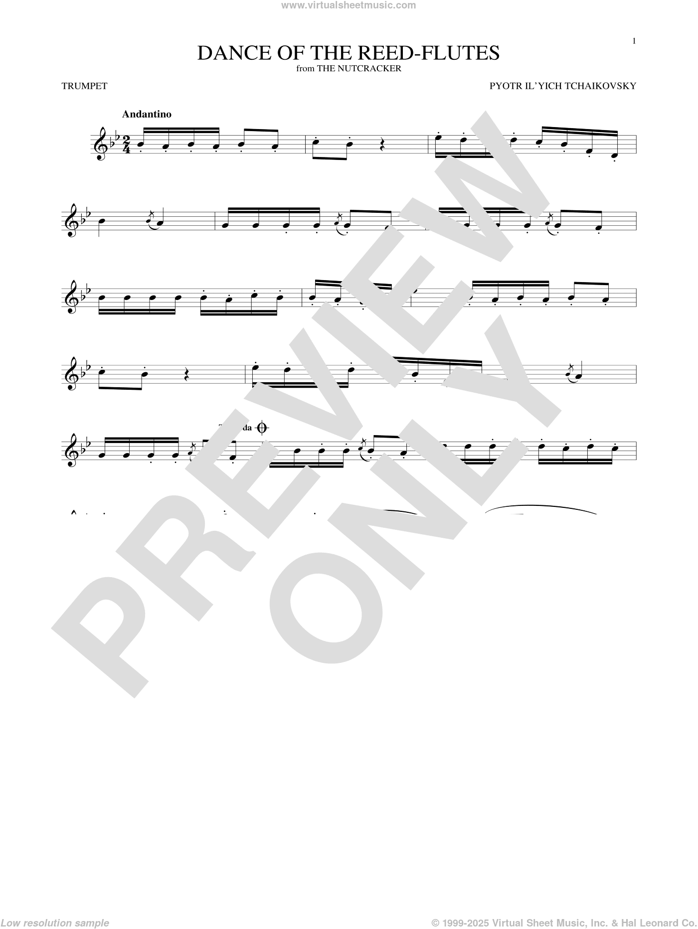 Dance Of The Reed Flutes, Op. 71a (from The Nutcracker)