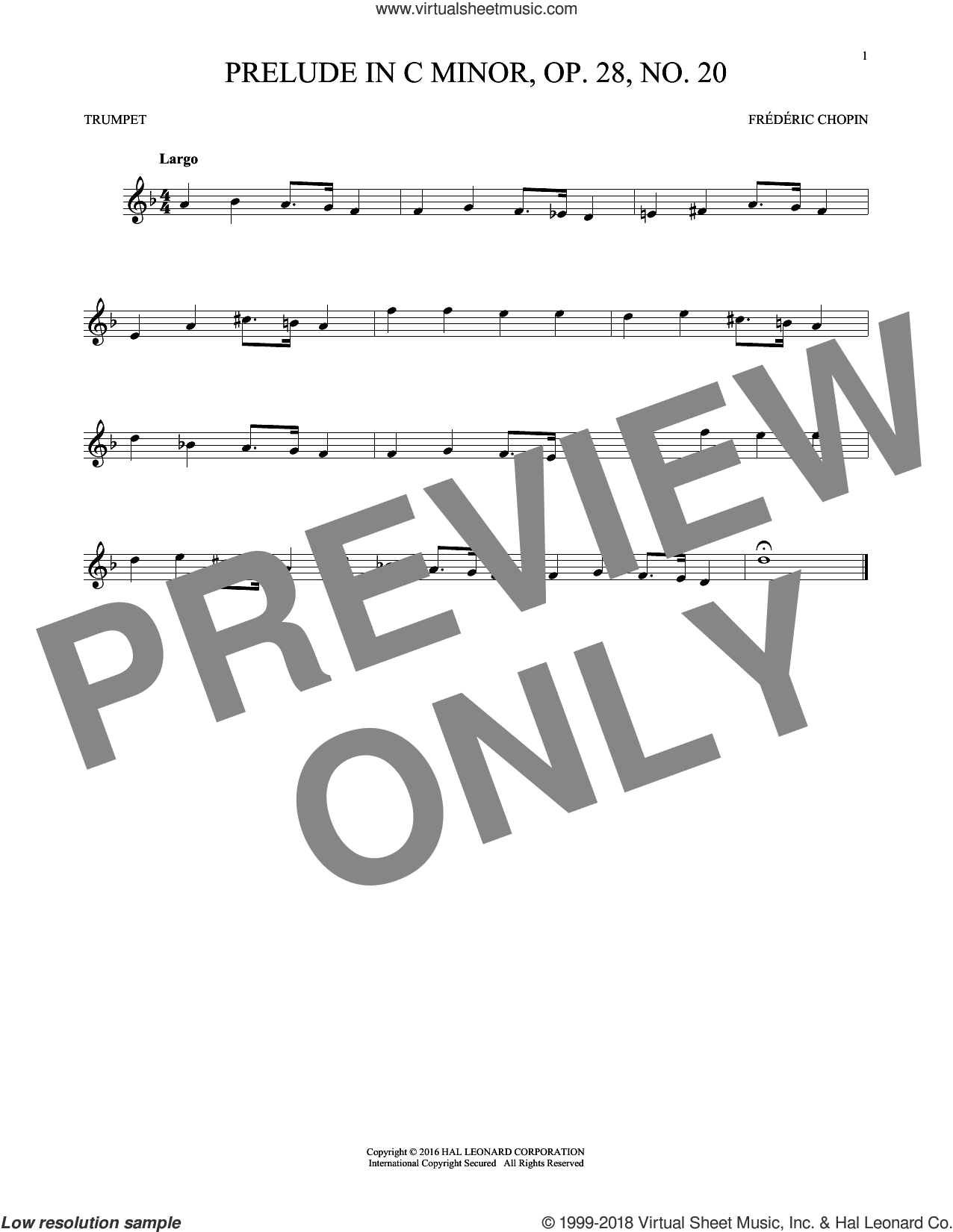 Prelude, Op. 28, No. 20