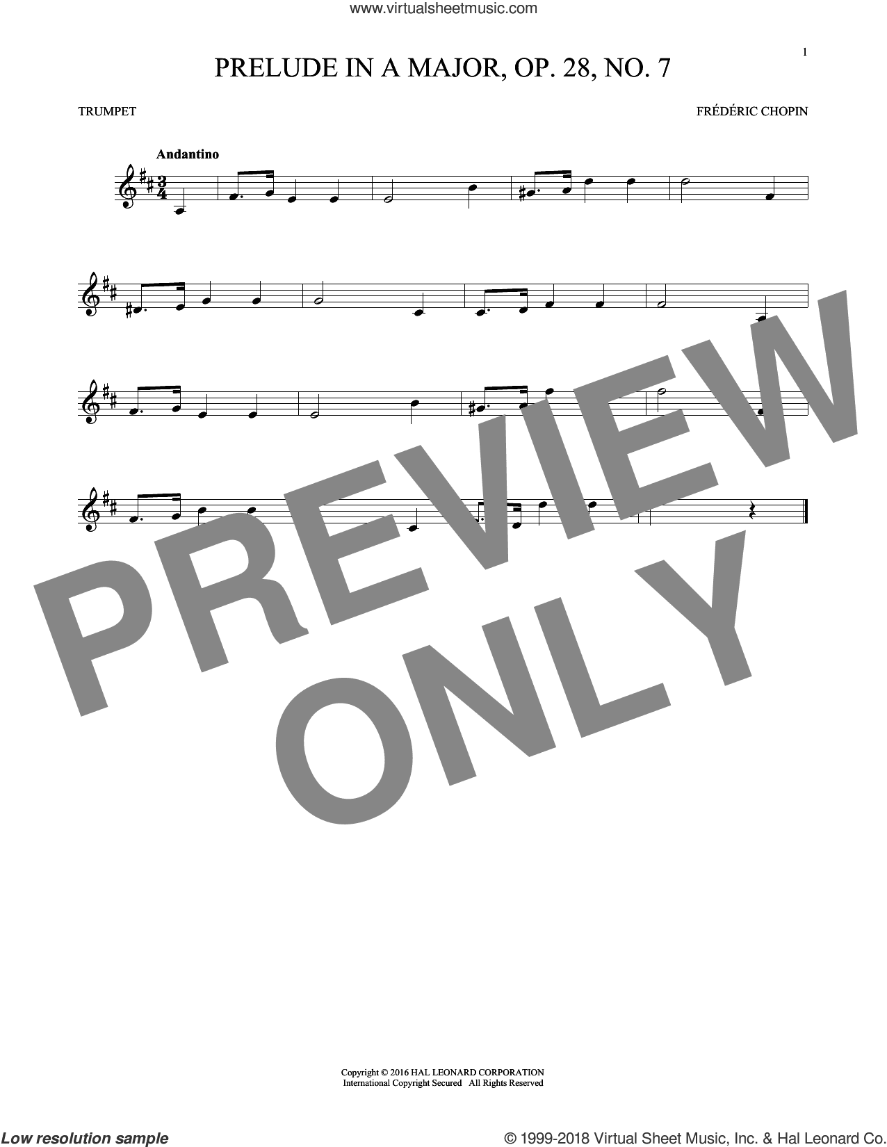 Prelude In A Major, Op. 28, No. 7