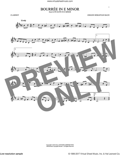 Bourree In E Minor