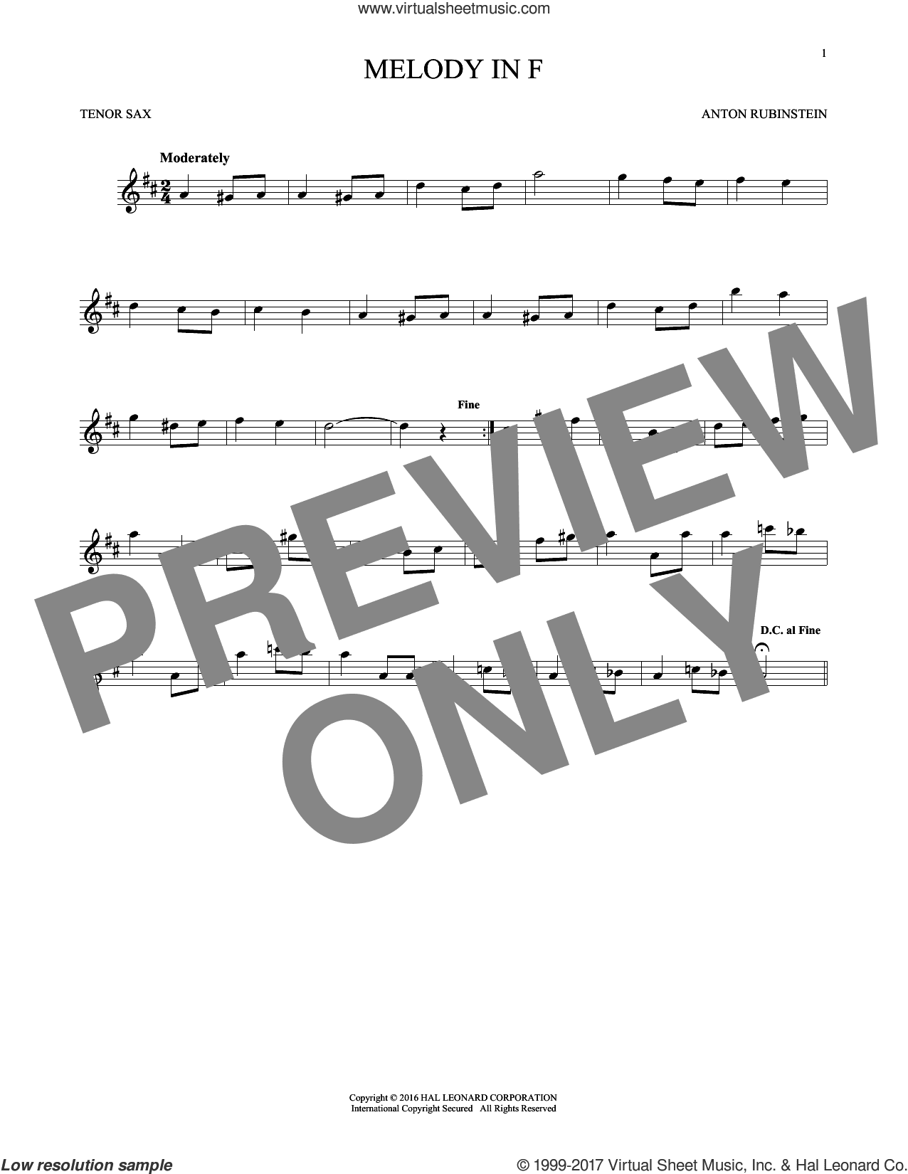 Melody In F