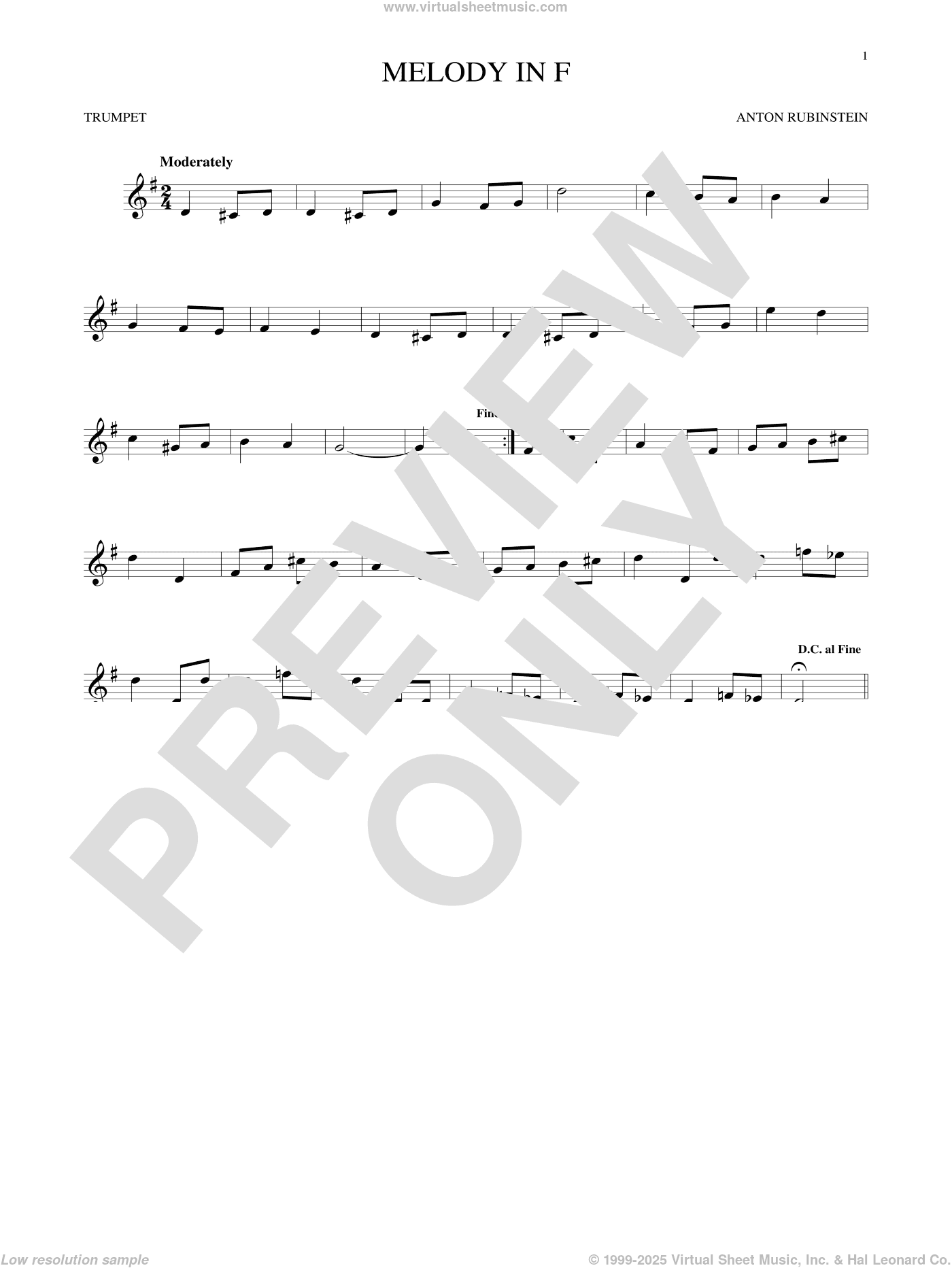 Melody In F