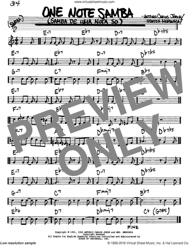 One Note Samba (Samba De Uma Nota So)
