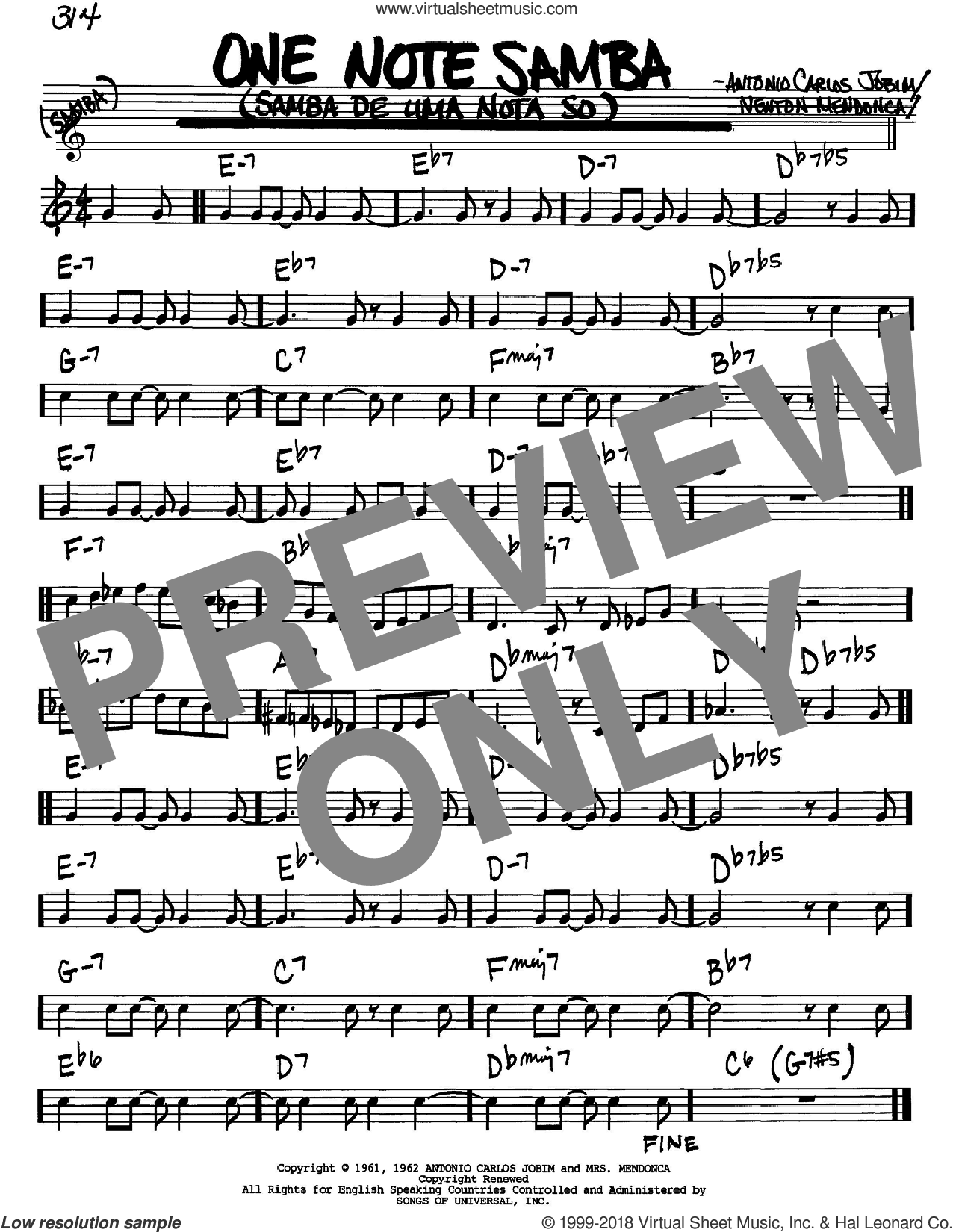 One Note Samba (Samba De Uma Nota So)