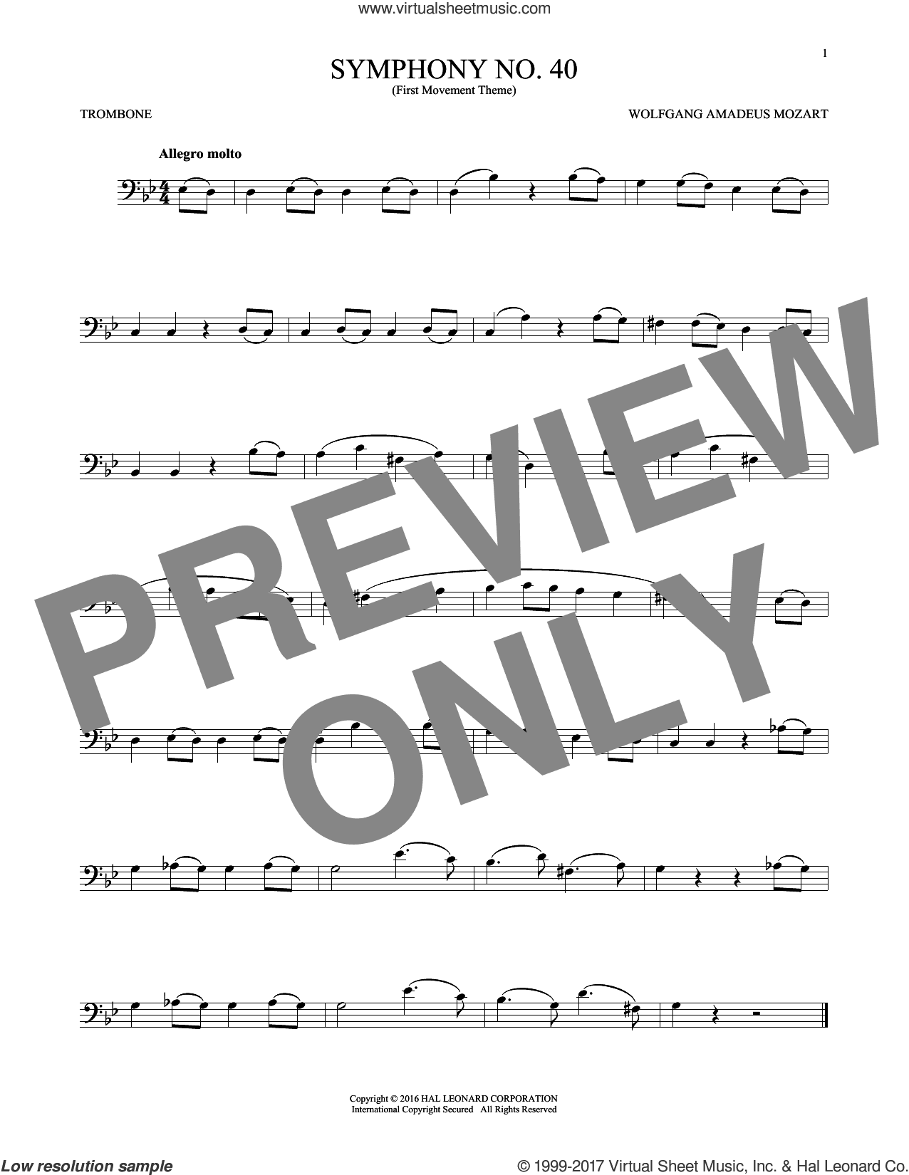 Symphony No. 40 In G Minor, First Movement Excerpt