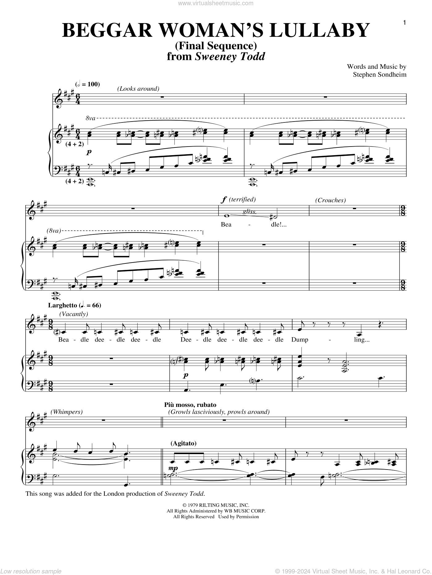 Beggar Woman's Lullaby (Final Sequence)