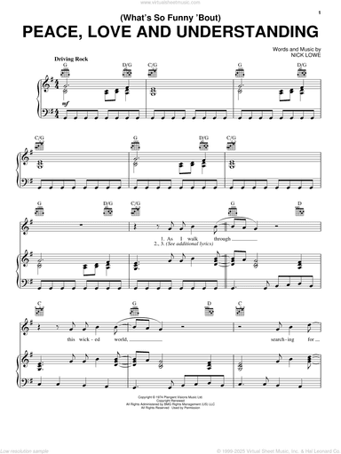 (What's So Funny 'Bout) Peace, Love And Understanding (from The Bodyguard)